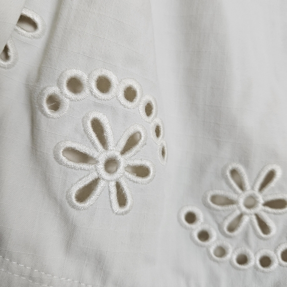 Sweaty Betty Shorts Womens Size 6 Broderie Anglaise Split Tulip Hems - Picture 6 of 15